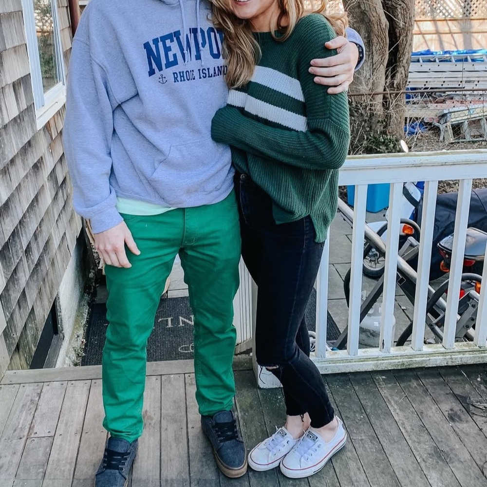 Hollister forest green sweater in size medium